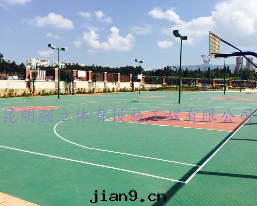 安(ān)甯中(zhōng)學(xué)太平分(fēn)校矽PU籃、排球场(chǎng)工程